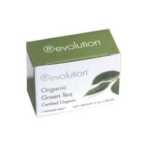 Revolution Organic Green Tea, 30 Count Tea Bags:  Grocery 