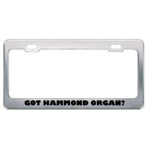 Got Hammond Organ? Music Musical Instrument Metal License Plate Frame 