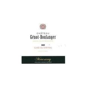  Chateau Genot Boulanger Mercurey Cuvee du Chateau 2009 