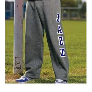 JAZZ FAN OPEN LEG SWEATPANTS COMFORTABLE AWESOME MUST HAVE BASKETBALL 