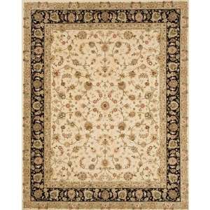   Rug Company Silk Pearl Beige / Black Oriental Rug: Home & Kitchen