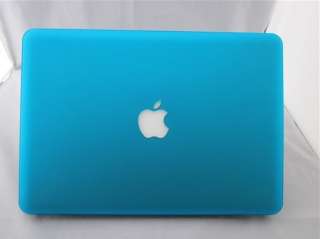 Sky blue Rubberized hard case cover for macbook pro 15/15.4inch 