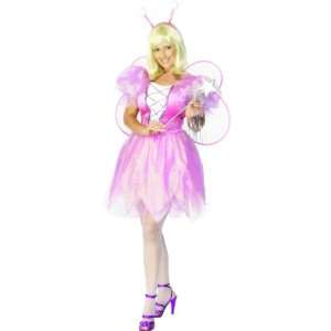    Smiffys Butterfly Fairy Costume, Pink And White,: Toys & Games
