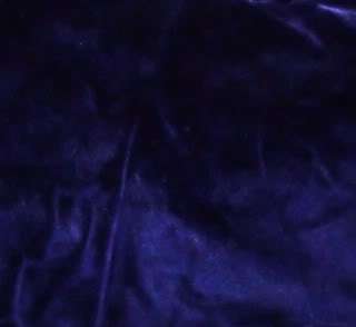 Small Vintage Scrap Remnant Blue Velvet Rayon 1930s  