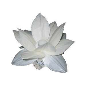 : White Floating Water Lanterns Lotus Flower for Pools Ponds & Decks 