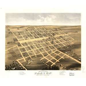   city of Paxton, Ford County, Illinois 1869. Drawn by A. Ruger. Home