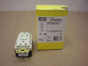 NIB HUBBELL GF8300HI GROUND FAULT DUPLEX RECEPTACLE  