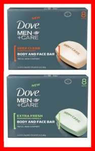8x Dove Men and Care Body and Face Bars *Pick a Style*  