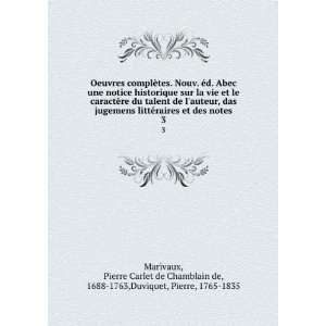   de Chamblain de, 1688 1763,Duviquet, Pierre, 1765 1835 Marivaux Books