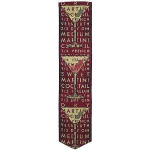   Jacquard Woven Silk bookmark   Martini   Red: Office Products