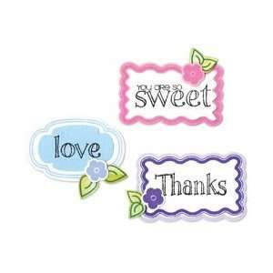   Dies 10/Pkg With Clear Stamps Words & Tags: Arts, Crafts & Sewing
