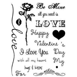     Clear Acrylic Stamps   All You Need Is Love: Arts, Crafts & Sewing