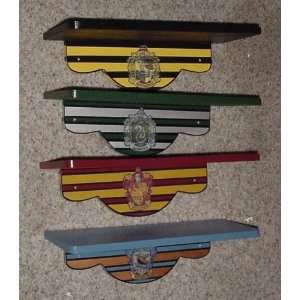   Harry Potter Hogwarts House Wood Wall Shelf Set of 4