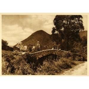  1925 Bridge San Bartolito Mexico Brehme Photogravure 