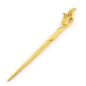   Handmade Boxwood Carved Hair Stick Sprout 6.85 Inches Beauty