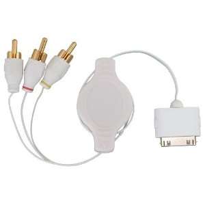  Apple iPod AV Composite Cable, White [Compatible with iPod 