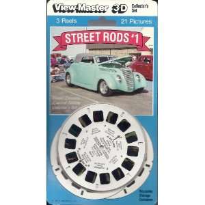 : Street Rods #1 View Master 3 Reel Set   21 3d Images   Classic Cars 
