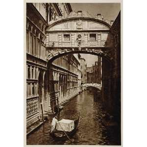 1925 Bridge of Sighs Kurt Hielscher Ponte Sospiri Venice Venezia Italy 