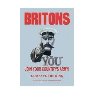  Britons Join Your Countrys Army 12x18 Giclee on canvas 