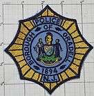 NEW JERSEY, BOROUGH OF ORADELL POLICE DEPT PATCH