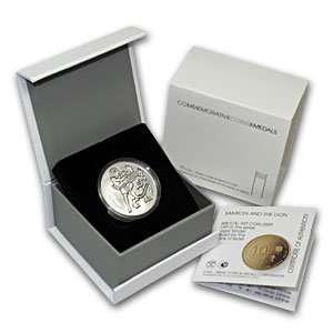  2009 Israel Samson & Lion Proof like Silver 1 NIS (w/box 