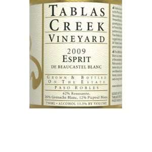  2009 Tablas Creek Esprit de Beaucastel Blanc Paso Robles 