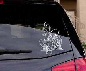 ALIEN with HOOKAH Car or Wallr Decal Sticker, Top Quality  