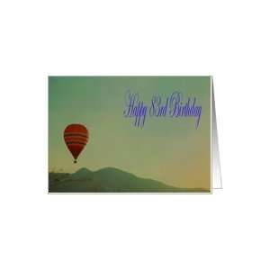  Happy 83rd Birthday Hot Air Balloon Card: Toys & Games