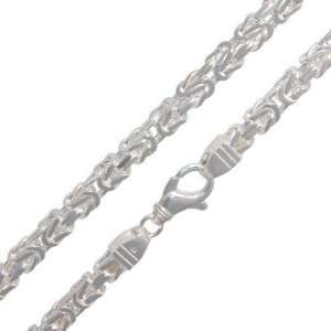  MELINA byzantine chain necklace 25.6 inch   65 cm 7x7mm 