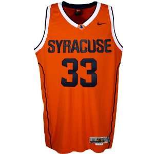   Syracuse Orange #33 Orange Twilled Basketball Jersey: Sports