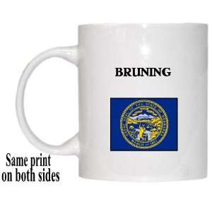  US State Flag   BRUNING, Nebraska (NE) Mug Everything 