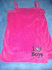   ~ONE SIZE FITS MOST PINK I ♥ BOYS PJ SHOWER WRAP/SWIM COVER UP