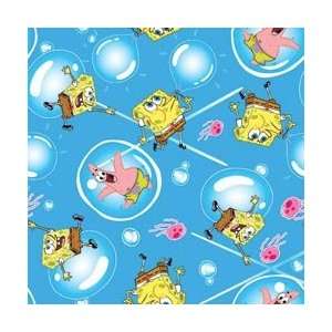   Cuts Cotton 2 Yds. Fabric: Nickelodeon SpongeBob Bubbles: Electronics