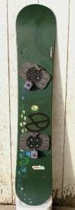 Nice MARKER 140cm Green Snowboard with Marker Bindings  