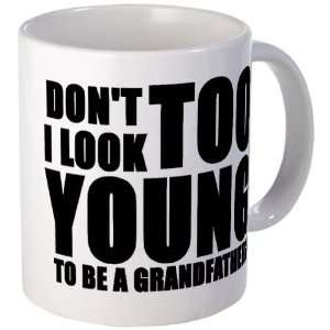  Too young to be grandfather Baby Mug by CafePress: Kitchen 