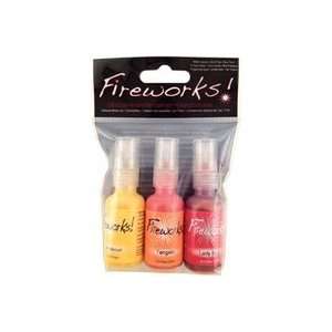   Tsukineko Inks Fireworks Spray 3/Pkg Camp Fire: Arts, Crafts & Sewing