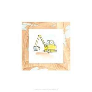   Charlies Backhoe   Poster by Charles Swinford (13x19): Home & Kitchen