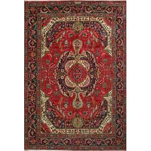   Tabriz Persian Rug 6 8 x 9 8 Authentic Persian Rug: Home & Kitchen