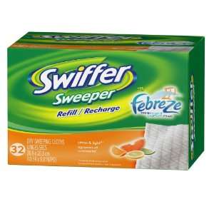  Swiffer Dry Sweeping Cloths Fresh Citrus Scent 32 count 