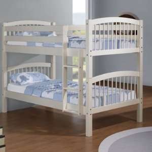 Mission Style Bunk Bed in White   Box 1 of 3:  Home 