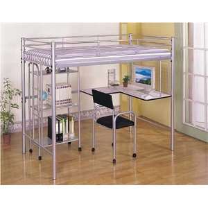  Bunk Bed With Desk and Shelf By Acme Furniture