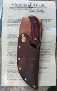 Virginia Blade Knives Kajer Hunter Leather Belt Sheath  