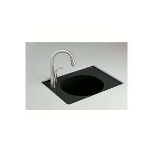  Kohler K 6654 2U Tandem Utility Sink, Black n Tan