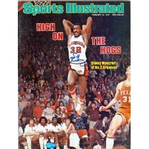  Sidney Moncrief (ARKANSAS) autographed Sports Illustrated 