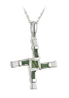 Connemara Marble St. Brigids Cross Pendant   New  