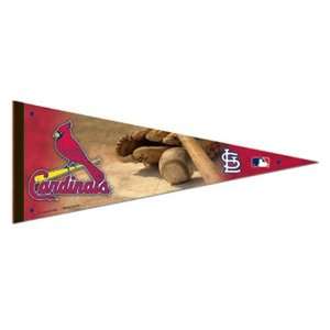   Red 12 x 30 Premium Felt Pennant 