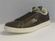NEW LACOSTE BROADWICK FUR SHOES TRAINERS BROWN UK MENS  