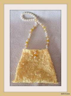 SALE OOAK HANDMADE GOWN + Beaded PURSE + JEWELRY 4 MA CISSY Doll 