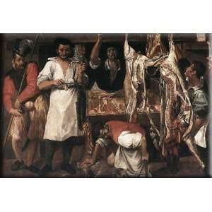  Butchers Shop 16x11 Streched Canvas Art by Carracci 