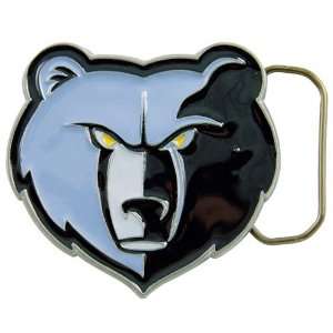 Memphis Grizzlies Pewter Team Logo Belt Buckle:  Sports 